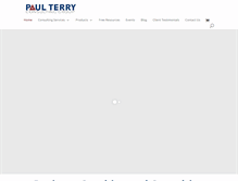 Tablet Screenshot of paulterryconsultinggroup.com